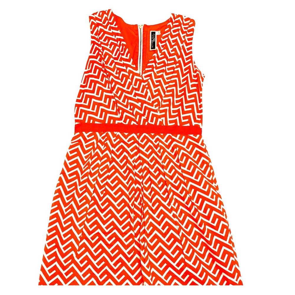 Chevron detailed dress